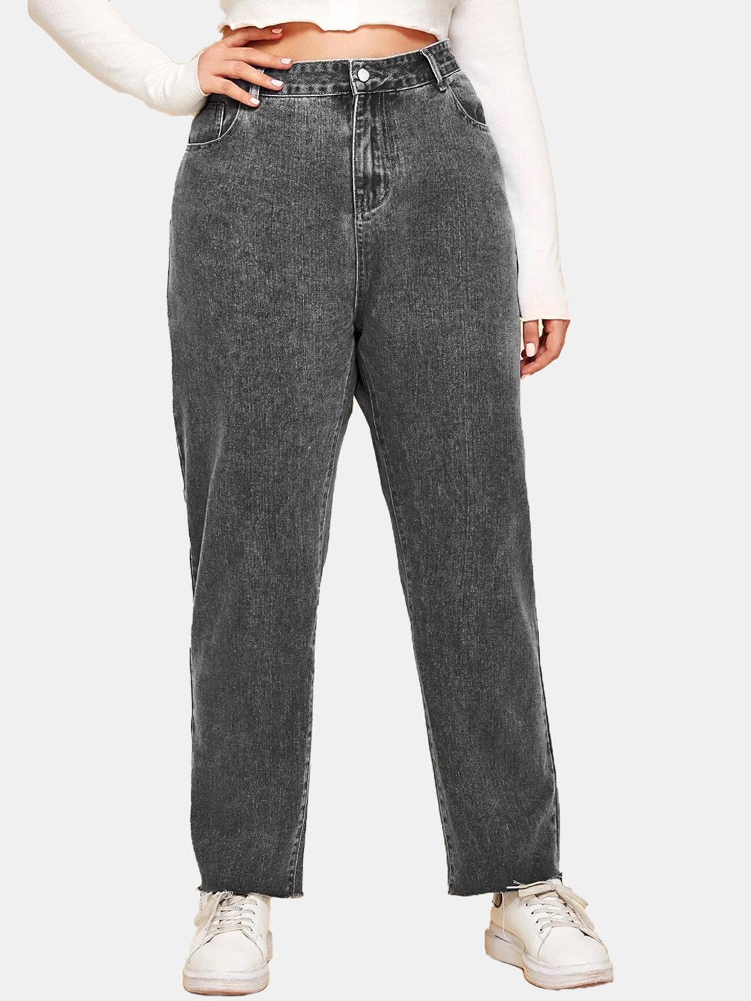 

Kotty Women Jean High-Rise Stretchable Jeans, Grey