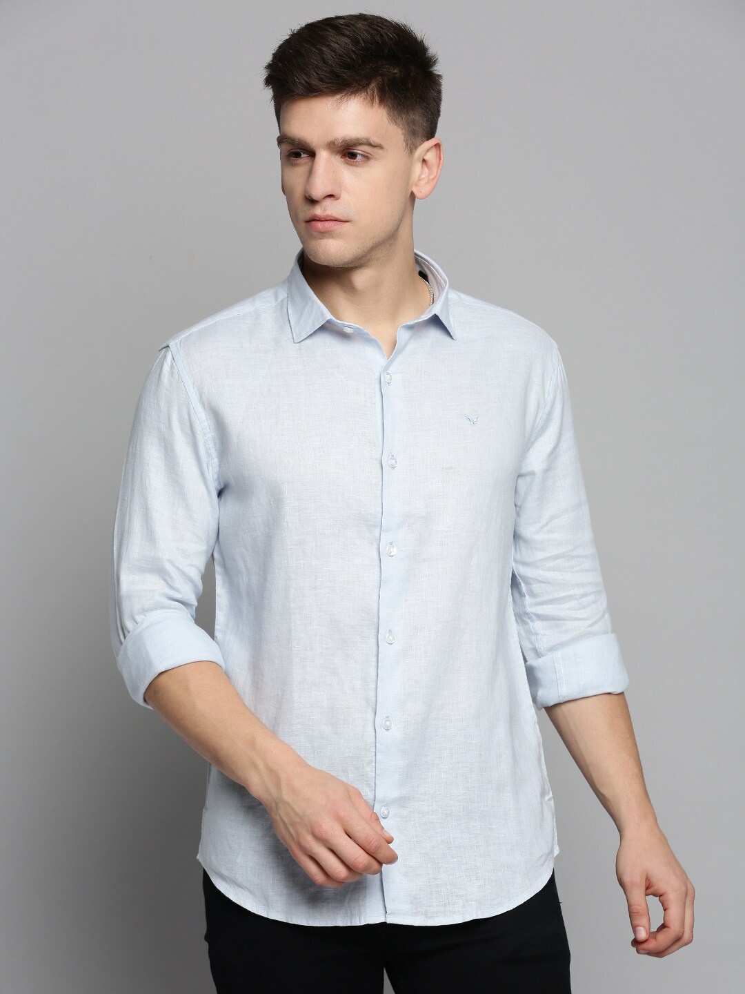 

SHOWOFF Classic Casual Linen Shirt, Blue