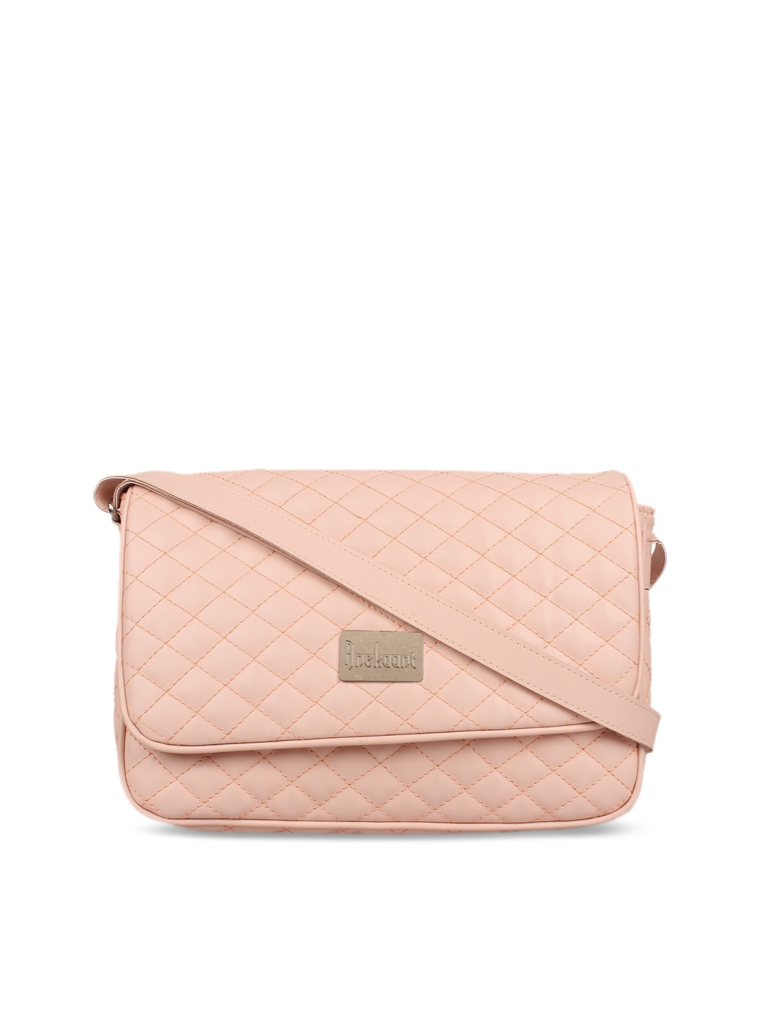 

Anekaant Pink Solid Sling Bag
