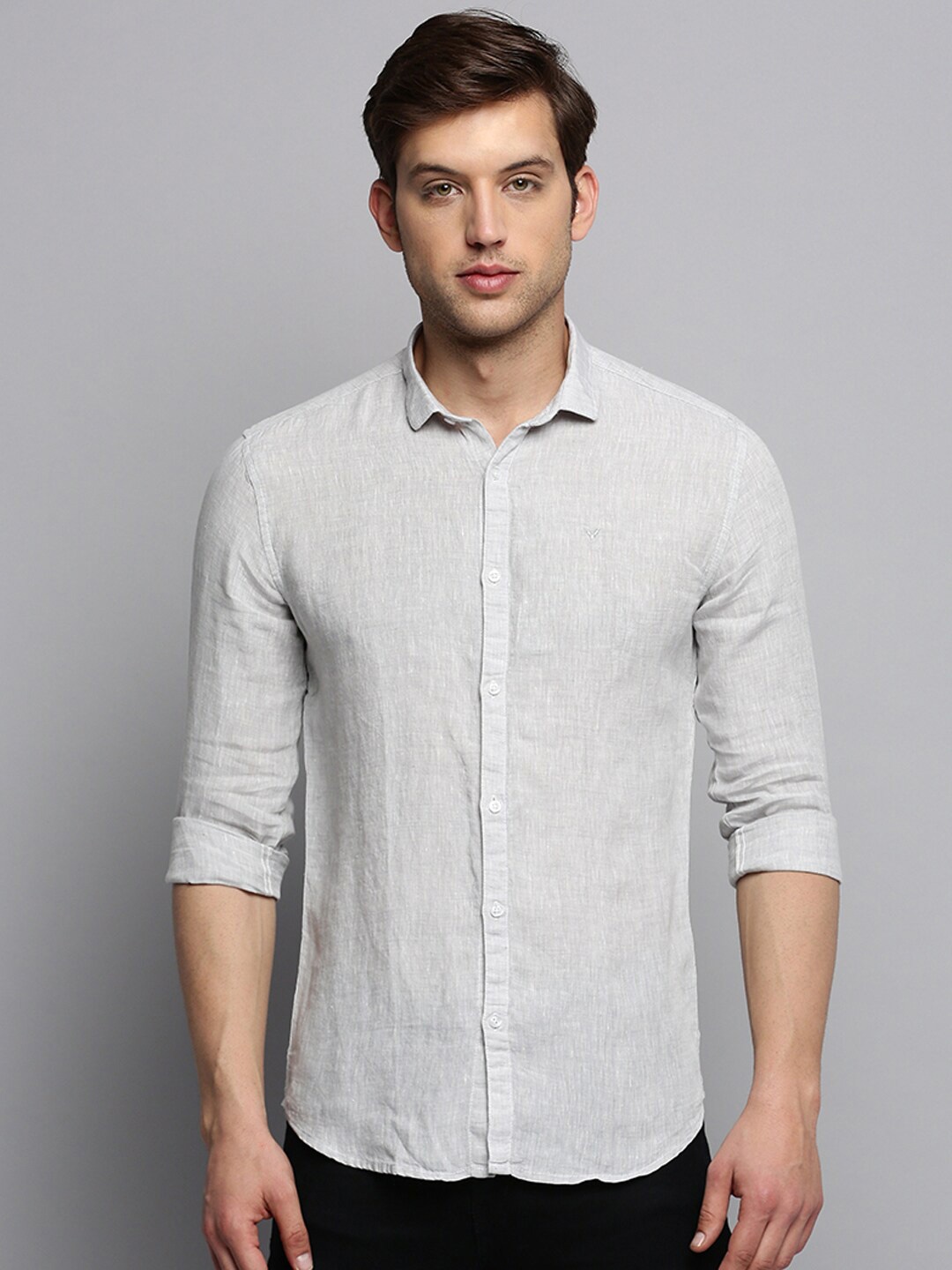 

SHOWOFF Linen Casual Shirt, Grey