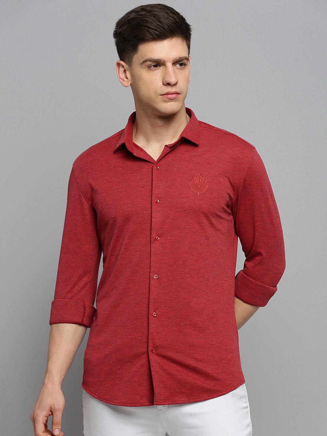 

SHOWOFF Classic Casual Cotton Shirt, Red