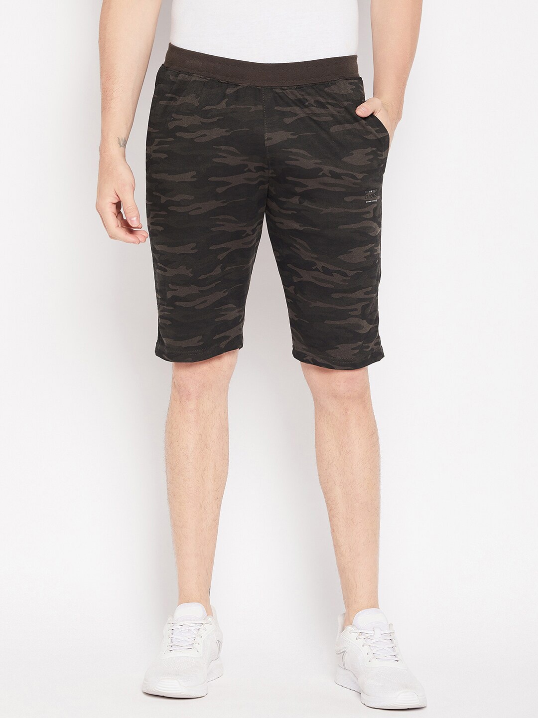 

Okane Men Printed Mid-Rise Lounge Shorts, Grey