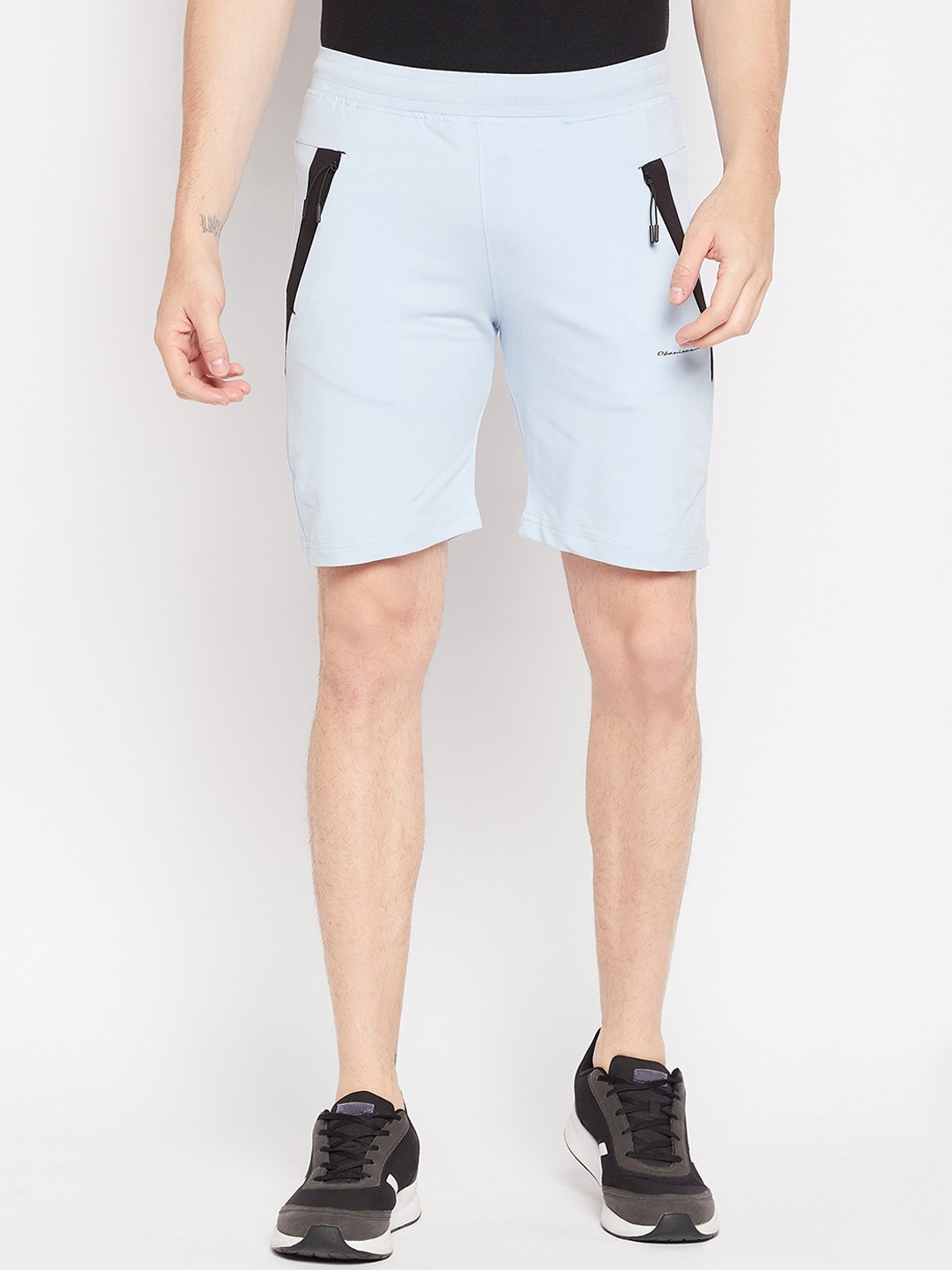 

Okane Men Mid Rise Sports Shorts, Blue