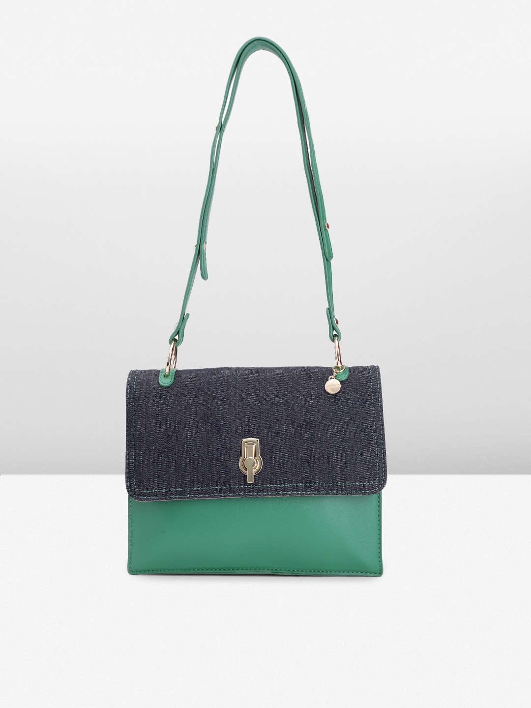 

Caprese Colourblocked Shoulder Bag, Green