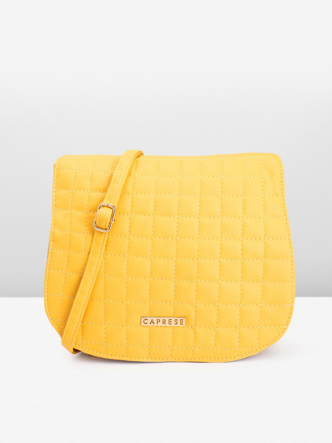 

Caprese Women Quilted Sling Bag, Yellow