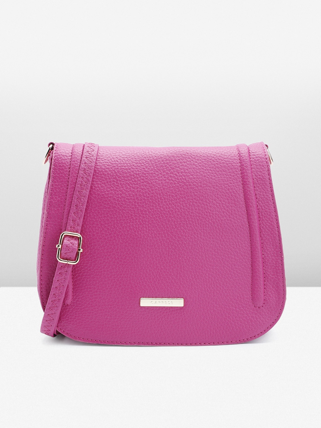 

Caprese Women Solid Sling Bag, Pink