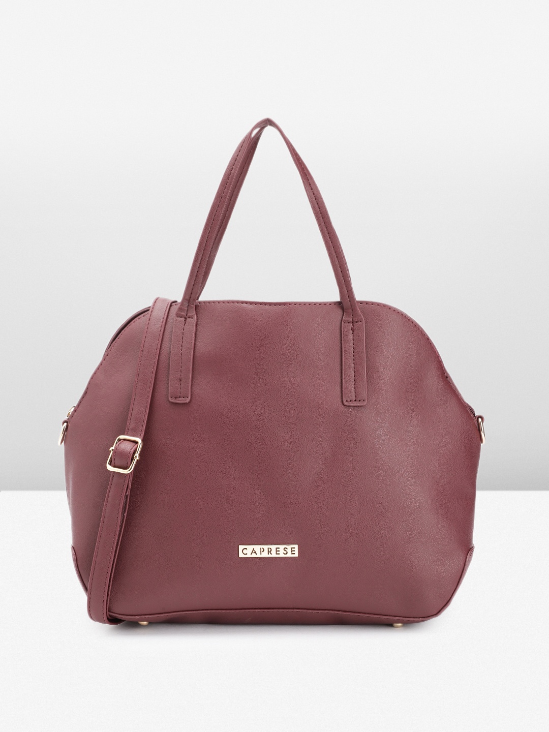 

Caprese Women Solid Handheld Bag, Maroon