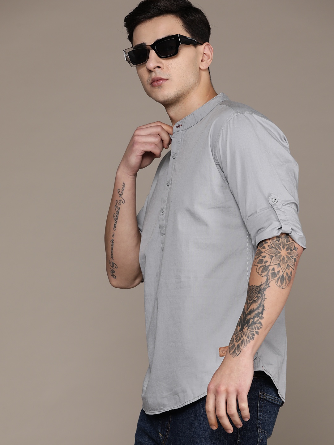 

The Roadster Lifestyle Co. Pure Cotton Shirt, Grey