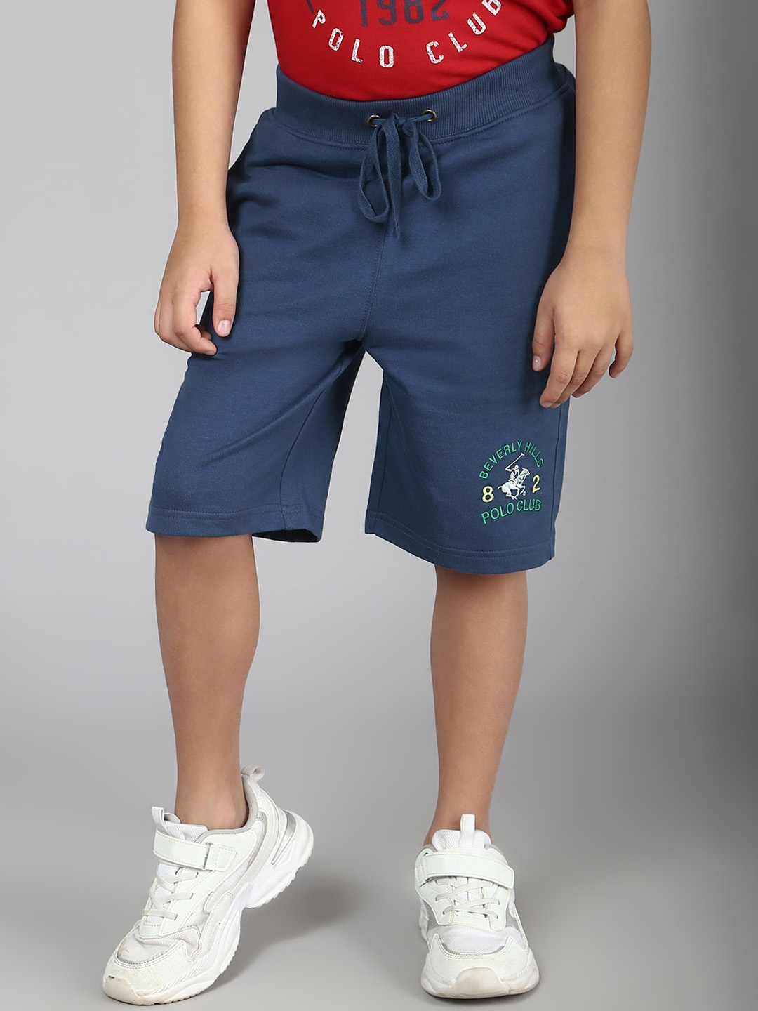 

Beverly Hills Polo Club Boys Mid-Rise Shorts, Blue