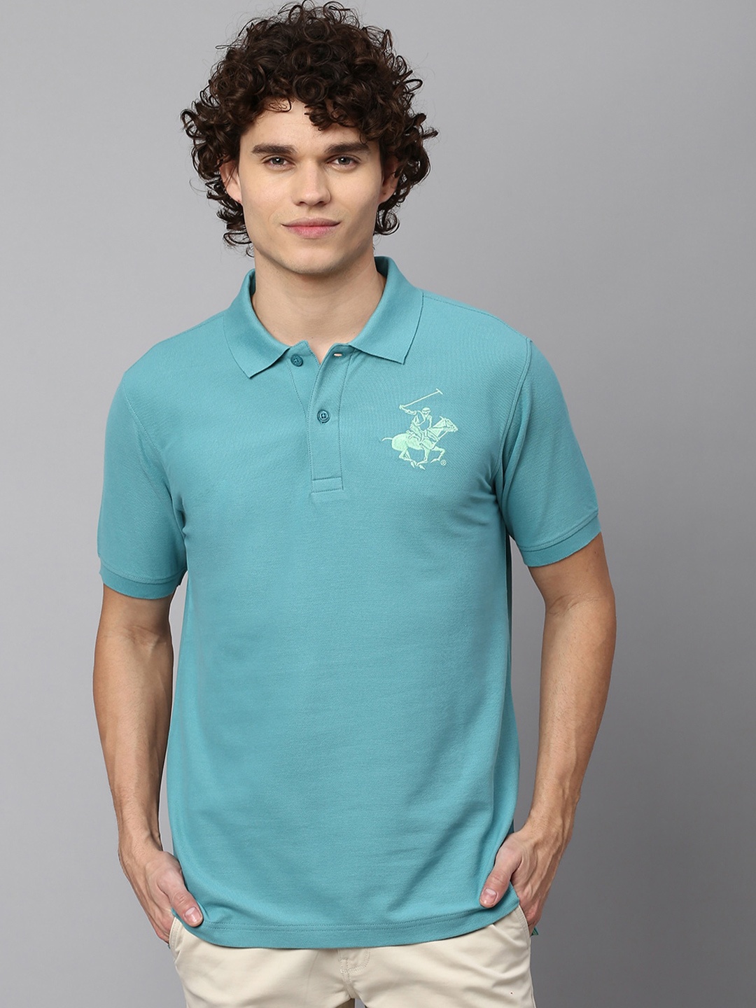 

Beverly Hills Polo Club Short Sleeves Cotton T-shirt, Sea green