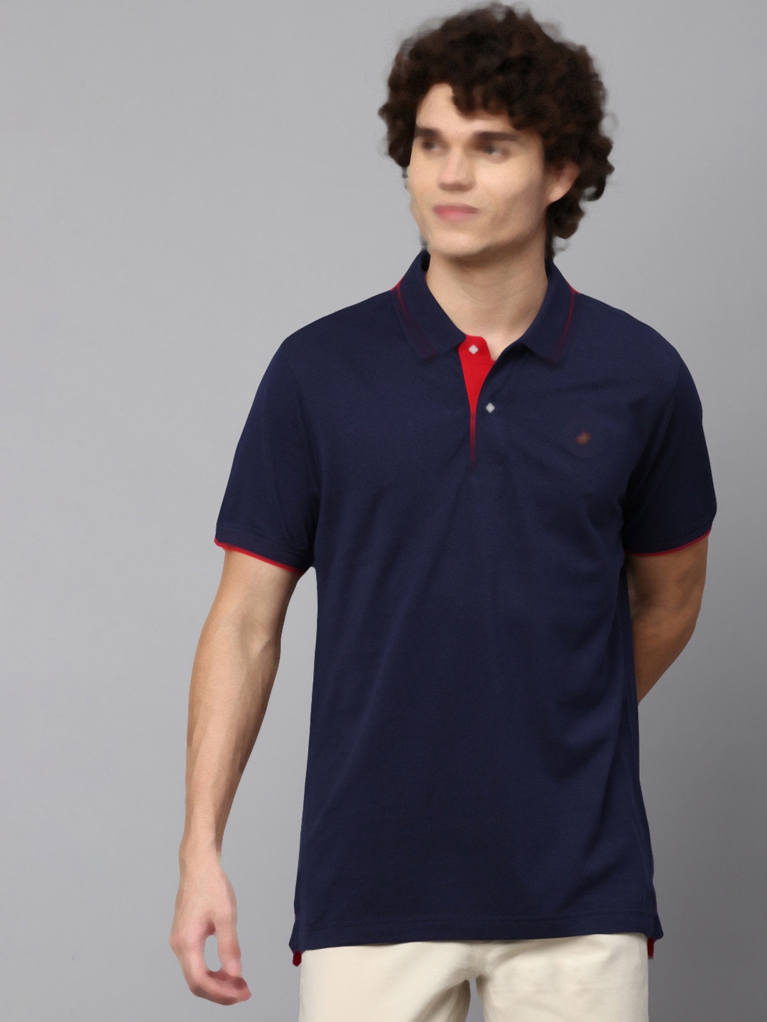 

Beverly Hills Polo Club Polo Collar Cotton T-shirt, Navy blue