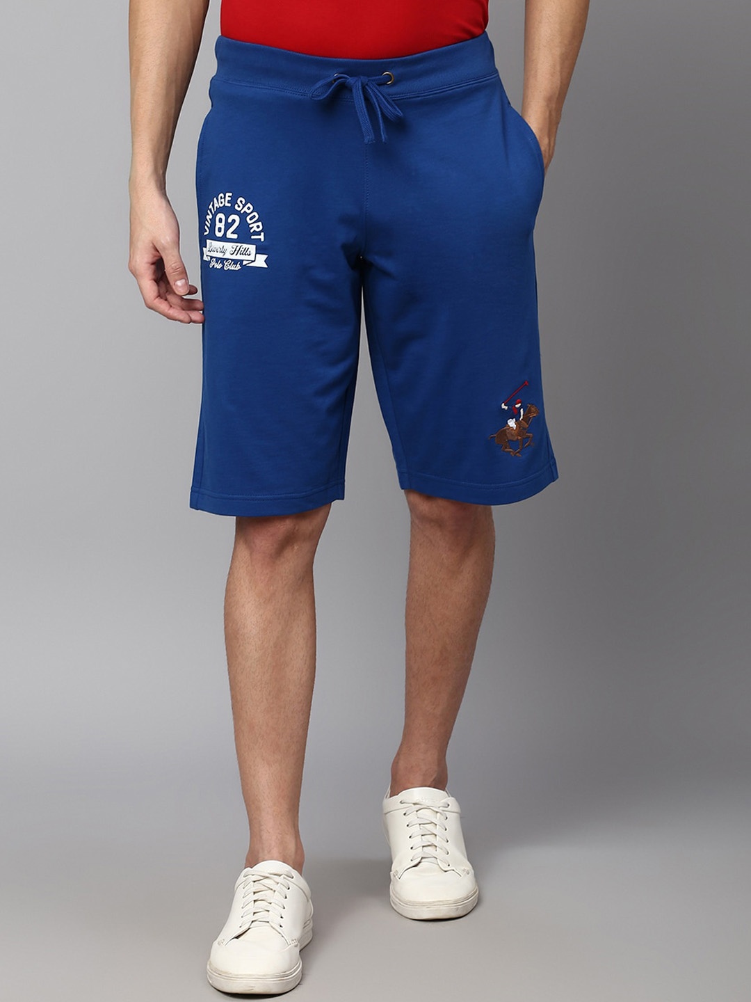 

Beverly Hills Polo Club Men Cotton Regular Fit Shorts, Blue