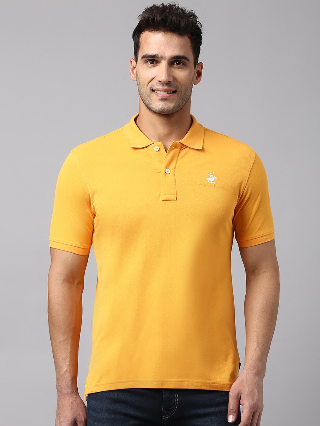 

Beverly Hills Polo Club Polo Collar Cotton T-shirt, Orange