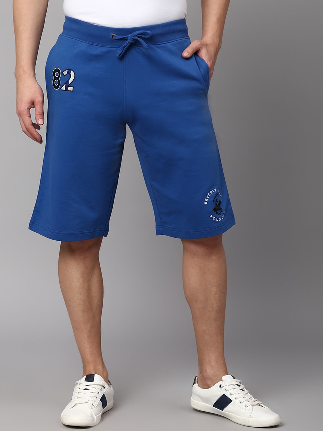 

Beverly Hills Polo Club Men Cotton Regular Shorts, Blue