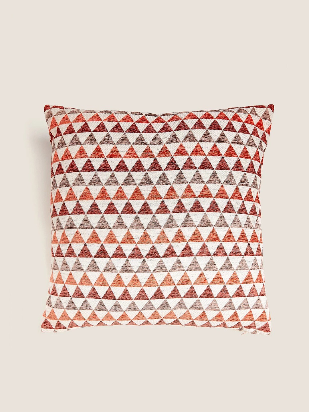 

Marks & Spencer Tri Chen Red & Off White Geometric Design Cushion