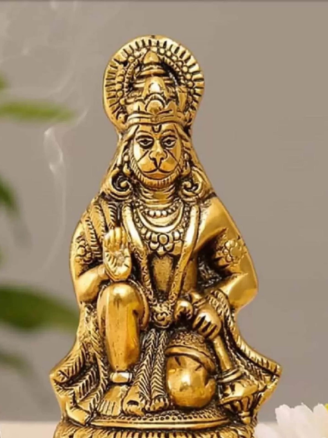 

Fashion Bizz Small Golden Hanuman Idol Showpieces, Gold