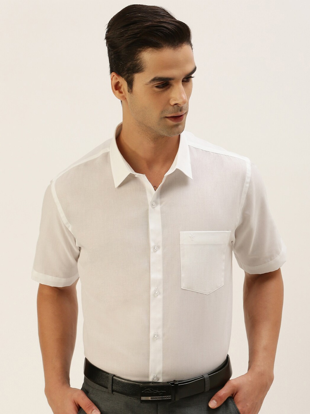 

Ramraj Regular Fit Cotton Formal Shirt, White