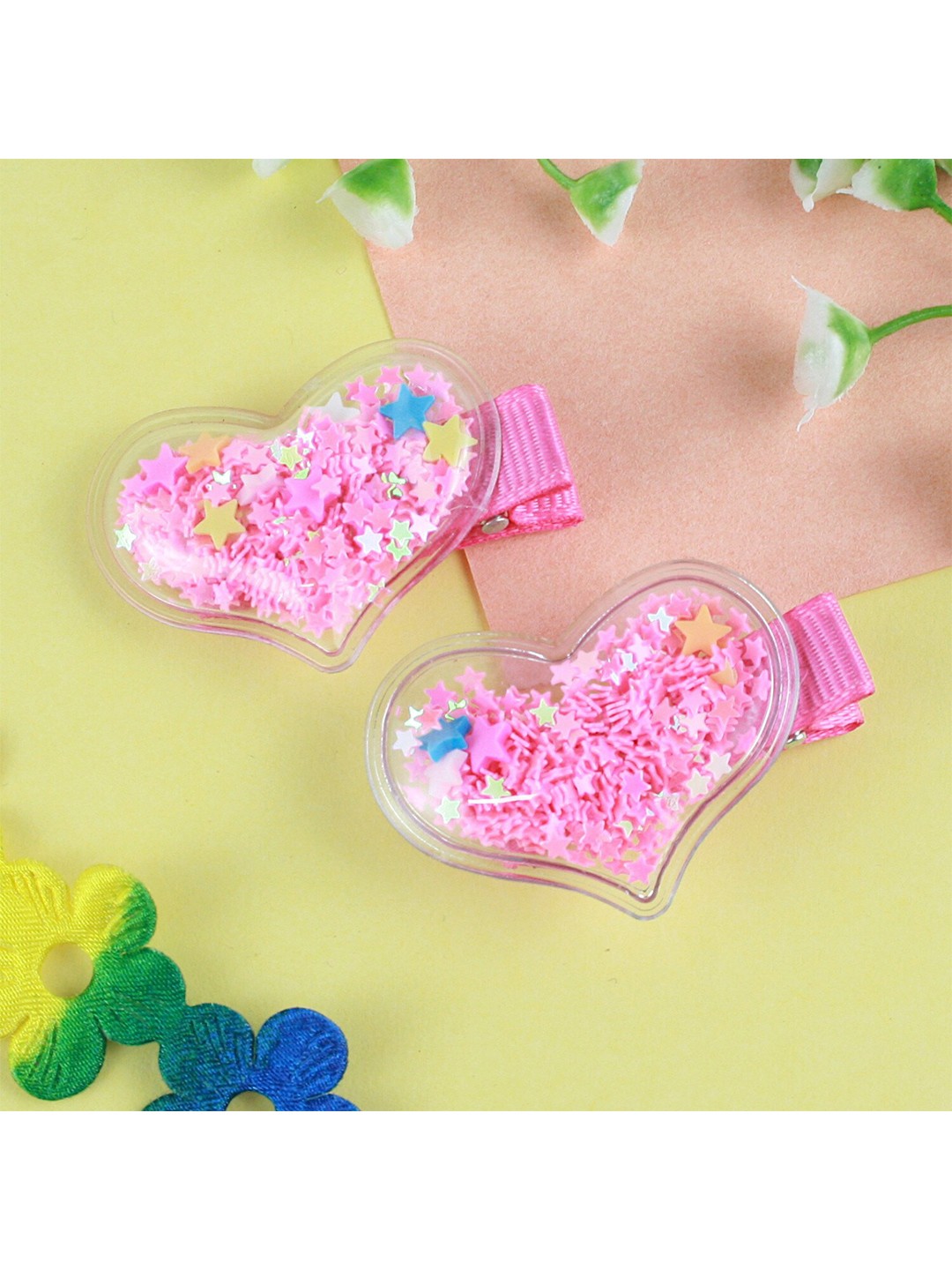 

Asthetika Kids Girls Set Of 2 Alligator Hair Clip, Pink