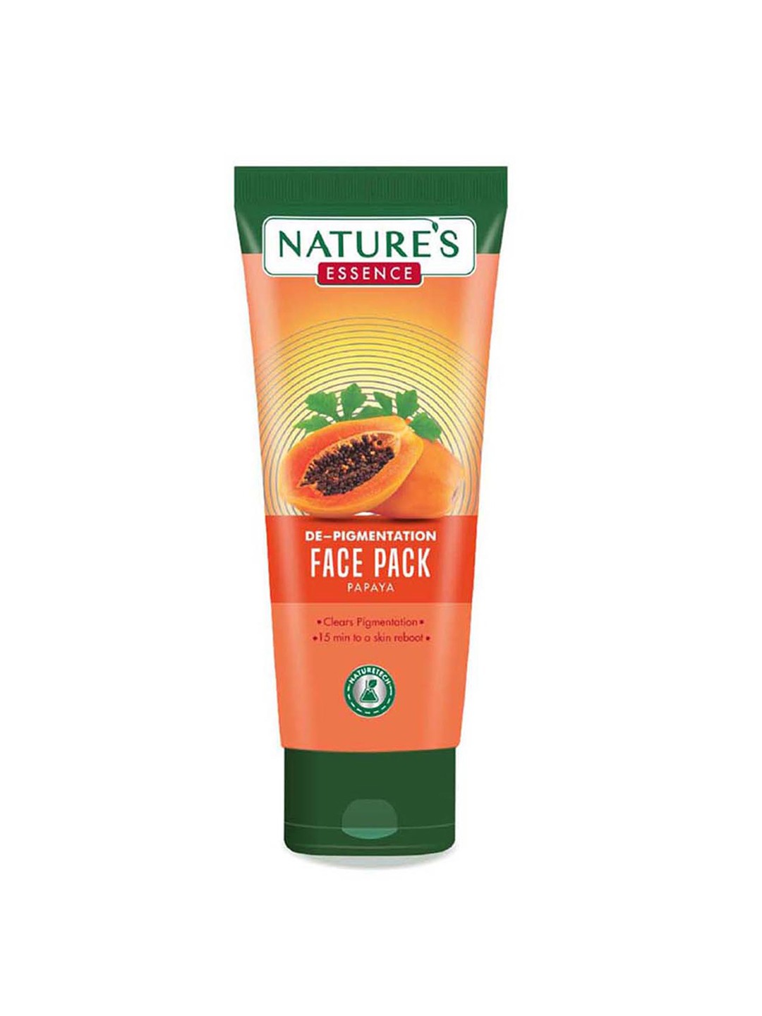 

Natures Essence De-Pigmentation Papaya Face Pack with Spot Reduction Formula - 50g, Orange