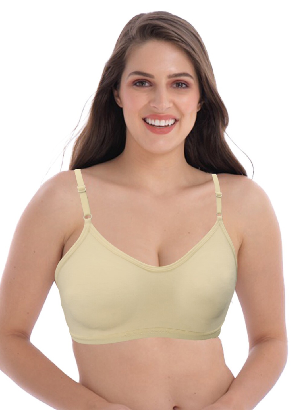 

GROVERSONS Paris Beauty Non Padded Cotton Bra, Beige