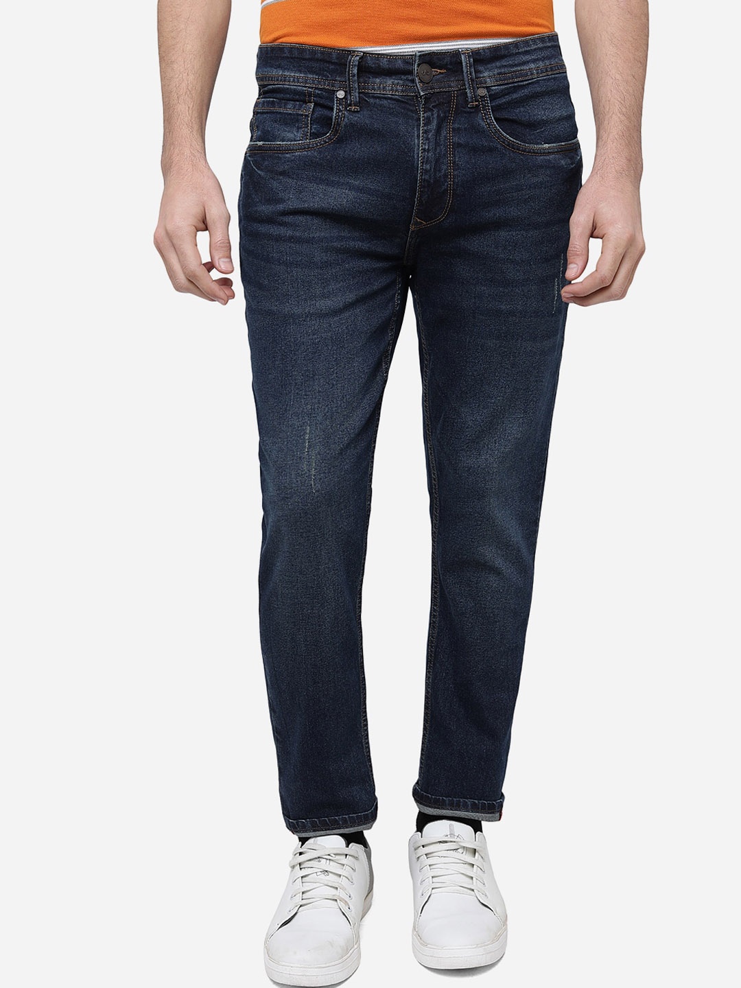 

JADE BLUE Men Slim Fit Clean Look Light Fade Cotton Jeans