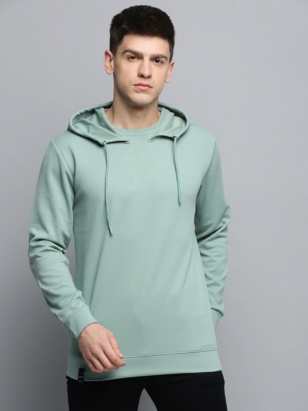 

SHOWOFF Hooded Pullover Cotton Sweatshirt, Green