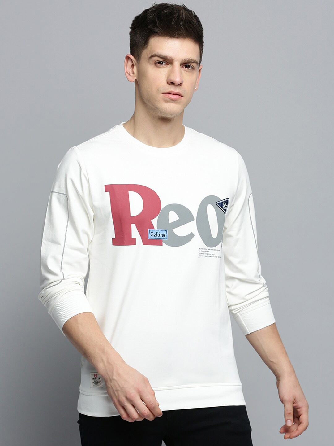 

SHOWOFF Typography Printed Sweatshirt, White