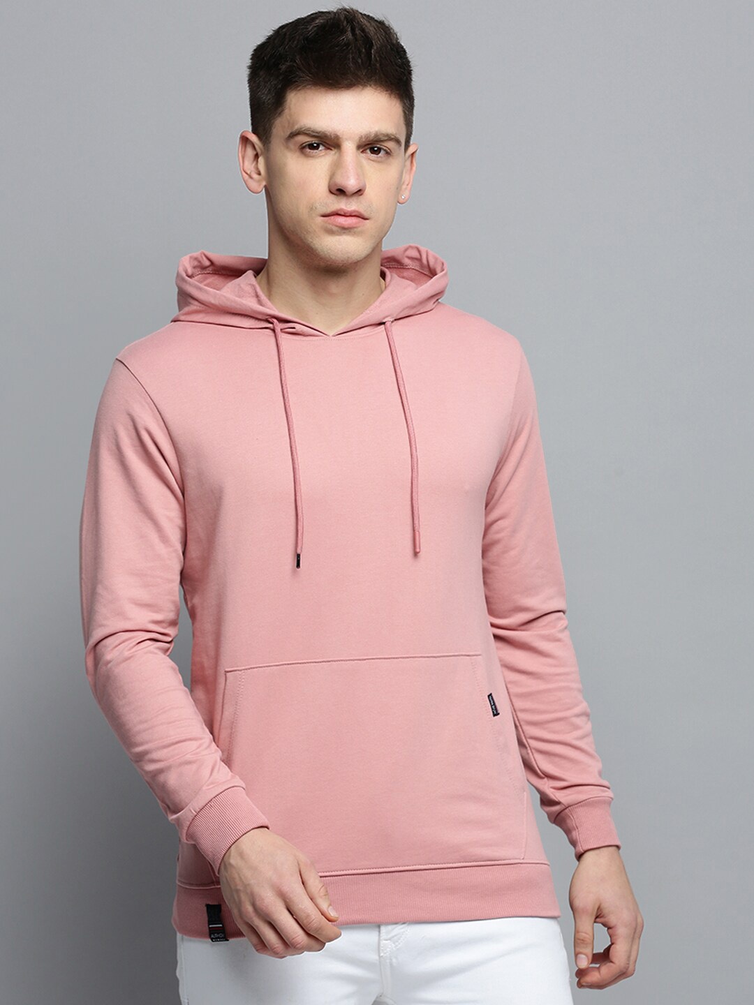 

SHOWOFF Hooded Pullover Cotton Sweatshirt, Pink