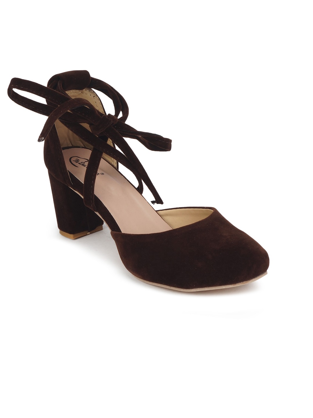 

The Desi Dulhan Block Gladiators Heels, Brown