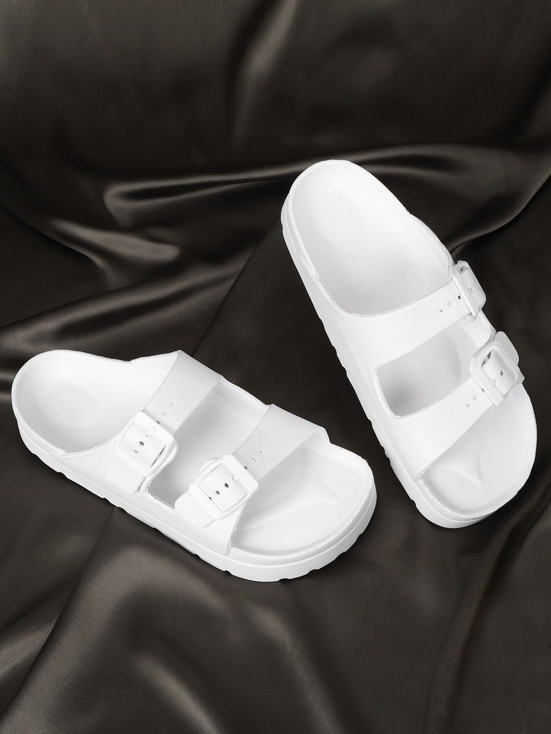 

Truffle Collection Women Two Strap Sliders, White