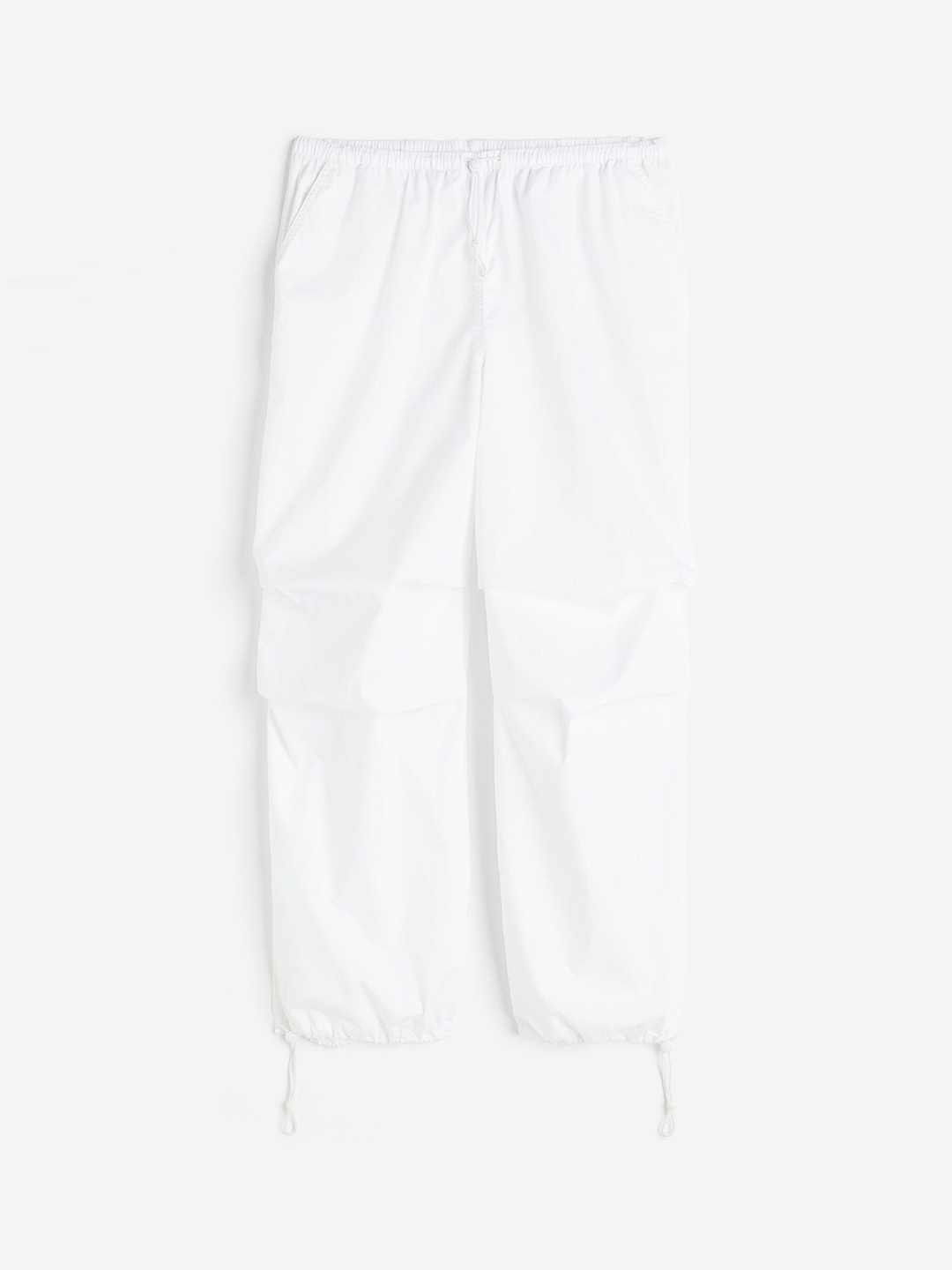 

H&M Women Parachute Trousers, White