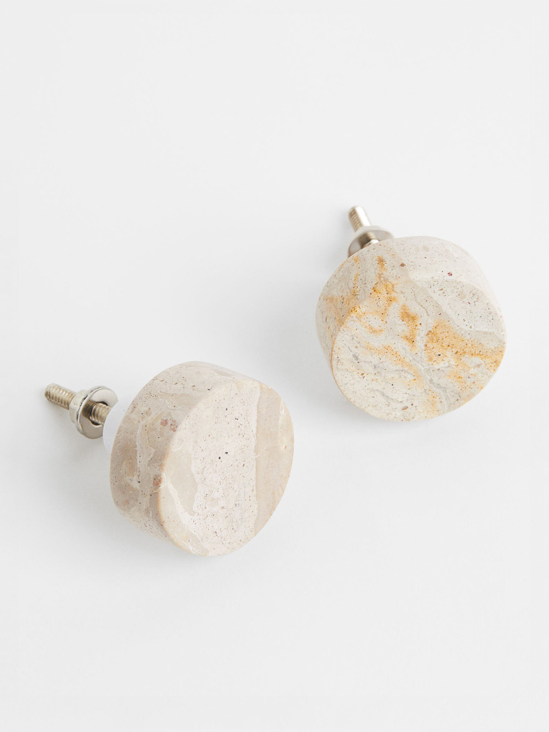 

H&M 2-Pcs Beige Marble knob