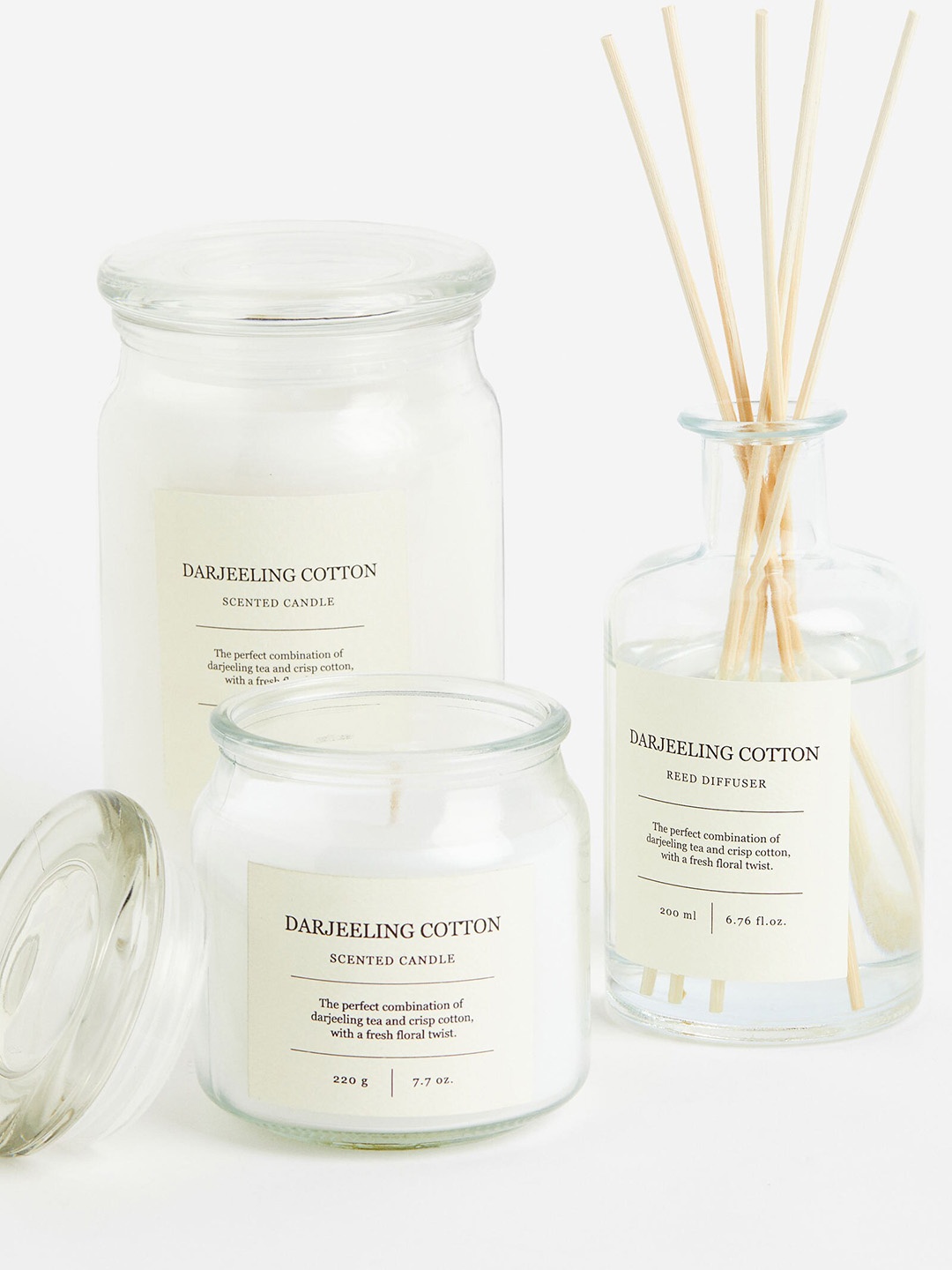 

H&M Transparemt Scented Candle In Glass Jar, Transparent