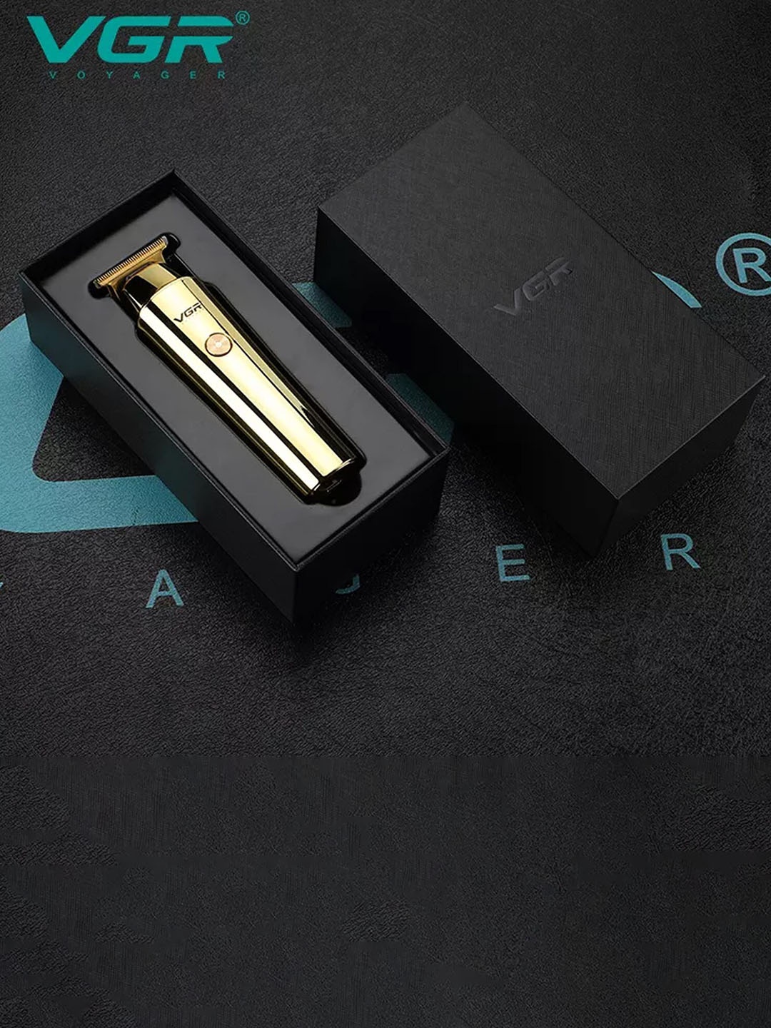 

VGR V-947 Professional Hair Trimmer with LED Digital Display - Gold-Toned