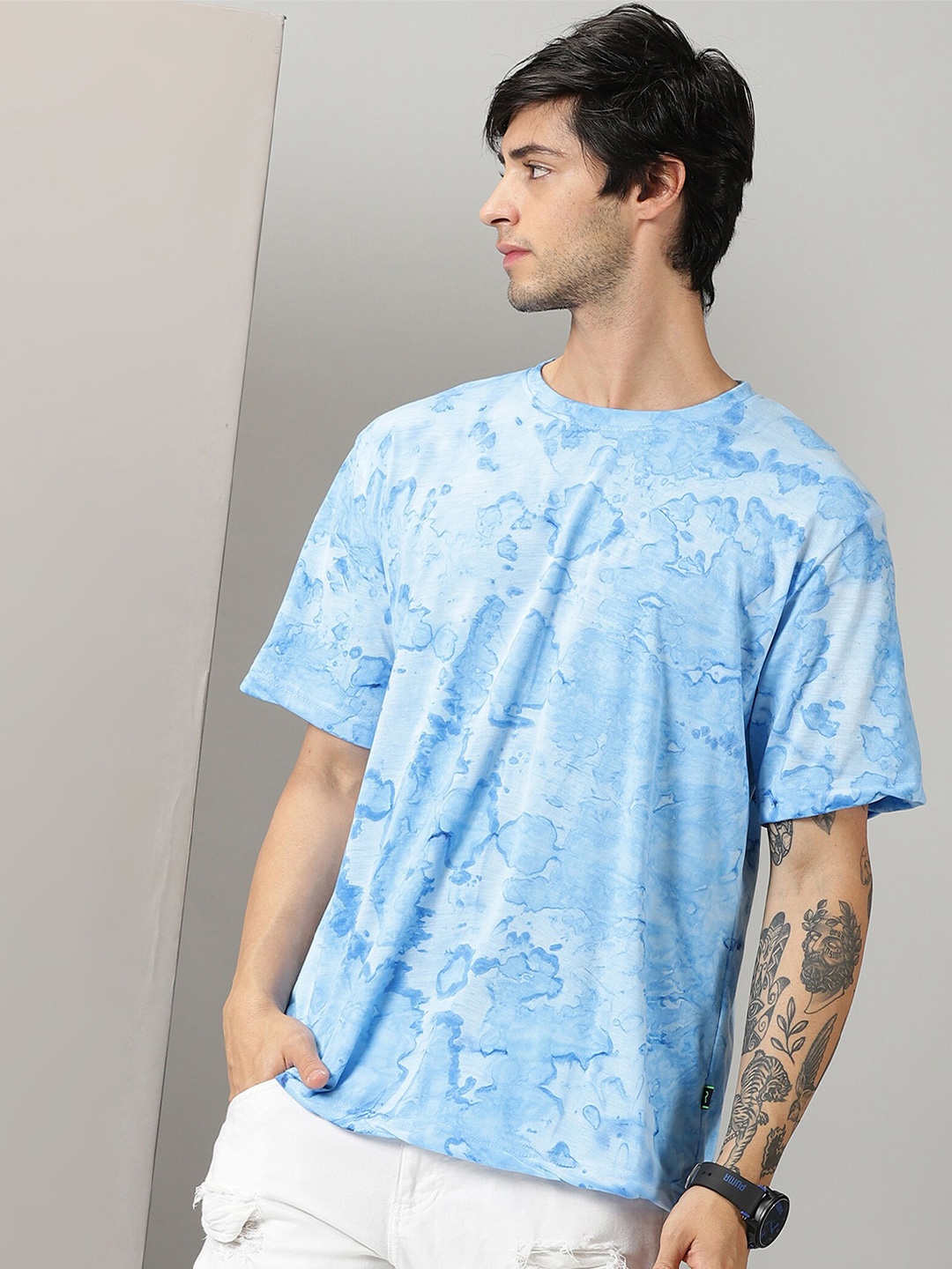 

Rodzen Printed Oversize T-shirt, Blue