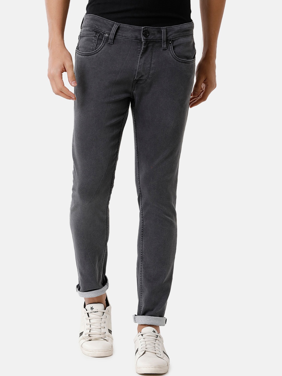 

Voi Jeans Men Skinny Fit Cotton Jeans, Grey