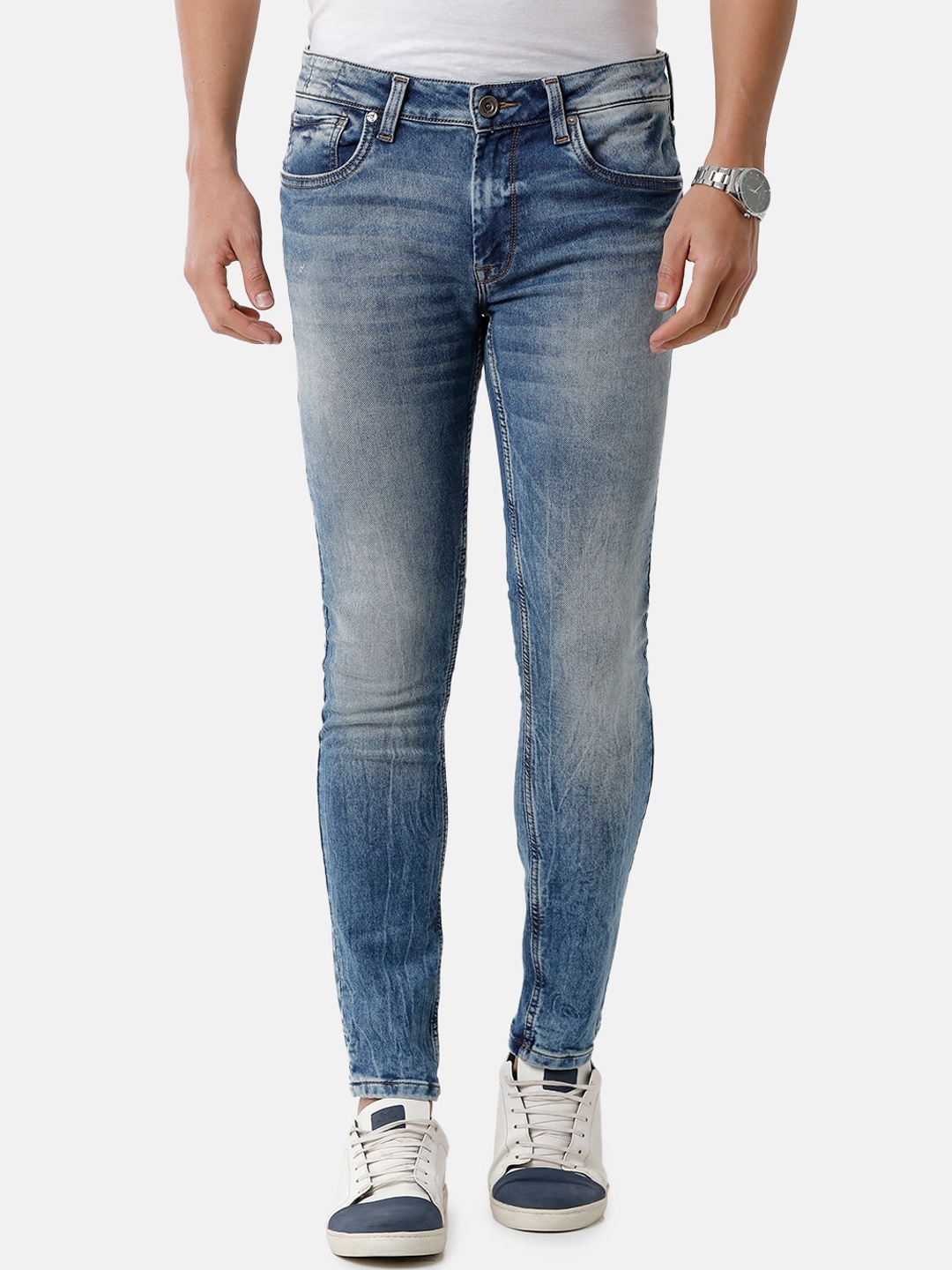 

Voi Jeans Skinny Fit Heavy Fade Jeans, Blue