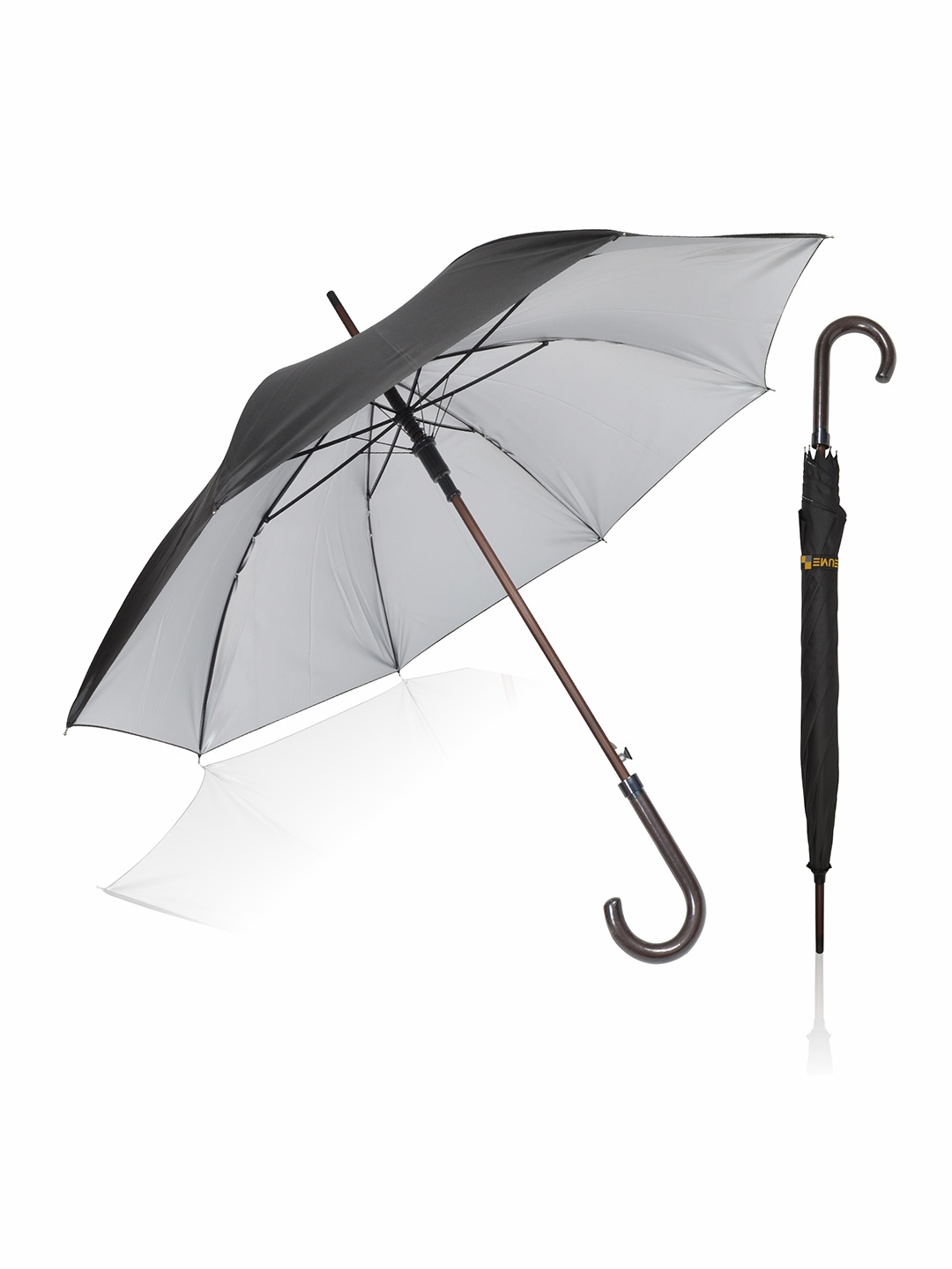 

EUME Forlin Auto Open 1-Fold Umbrella, Black