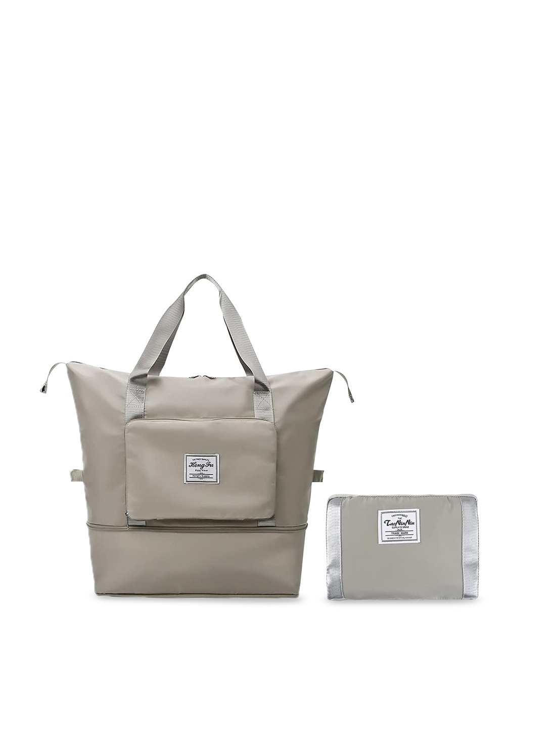 

ZURU BUNCH Lightweight Waterproof Structured Foldable Duffle Bag, Grey
