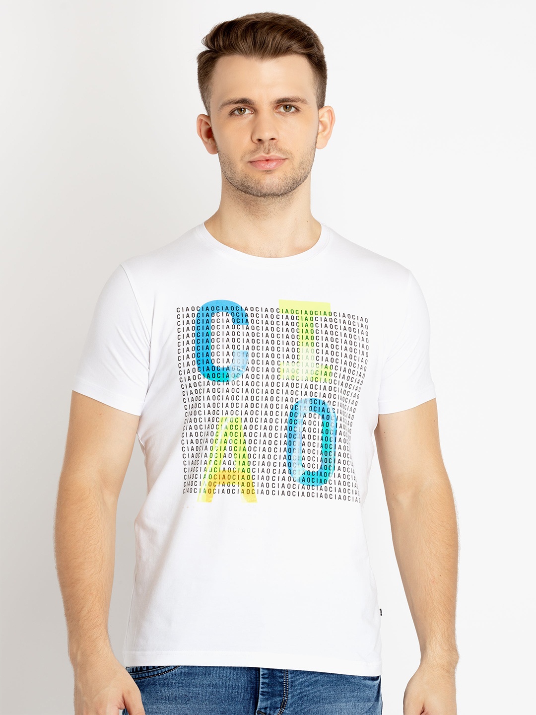 

Status Quo Typography Printed T-shirt, White