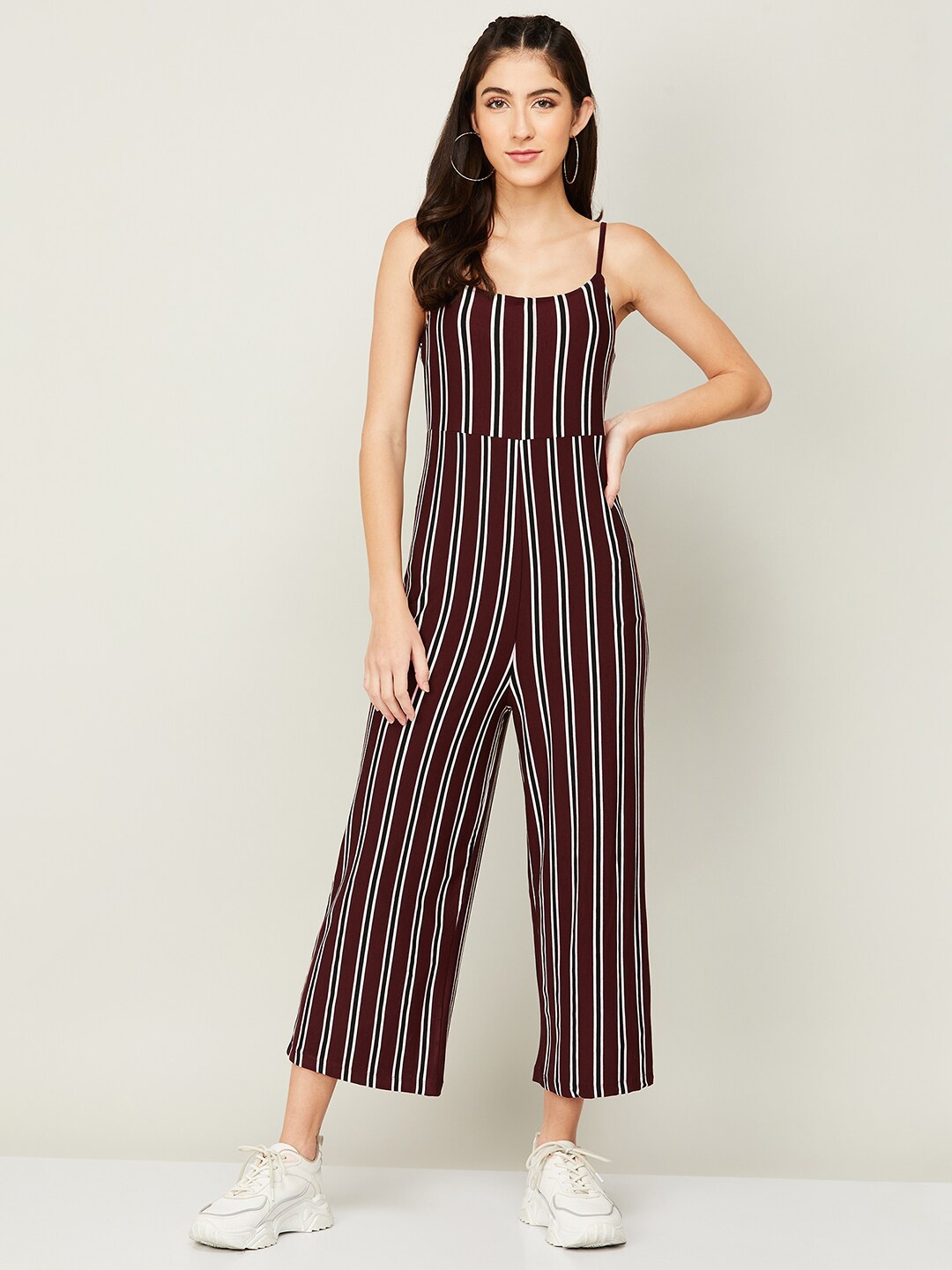 

Ginger by Lifestyle Brown Striped Maxi Dress