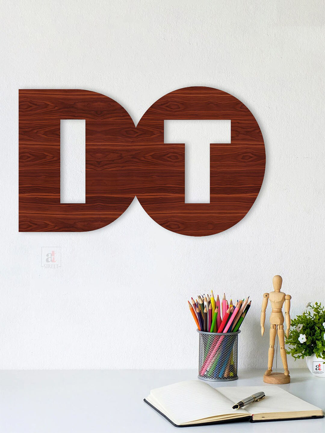 

Art Street DO IT Brown Cutout MDF Wall Decor