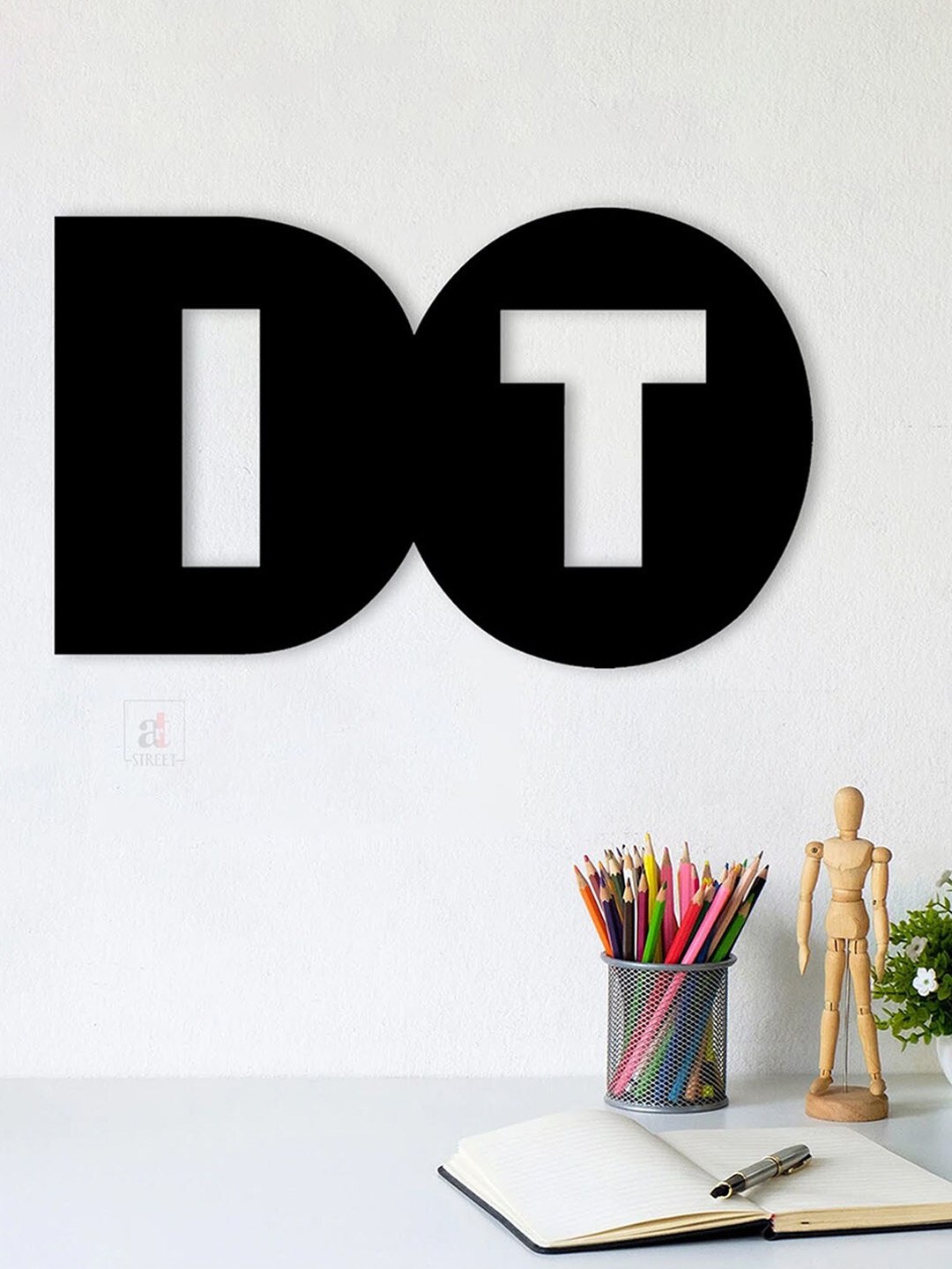 

Art Street Black Do It MDF Cutout Wall Decor