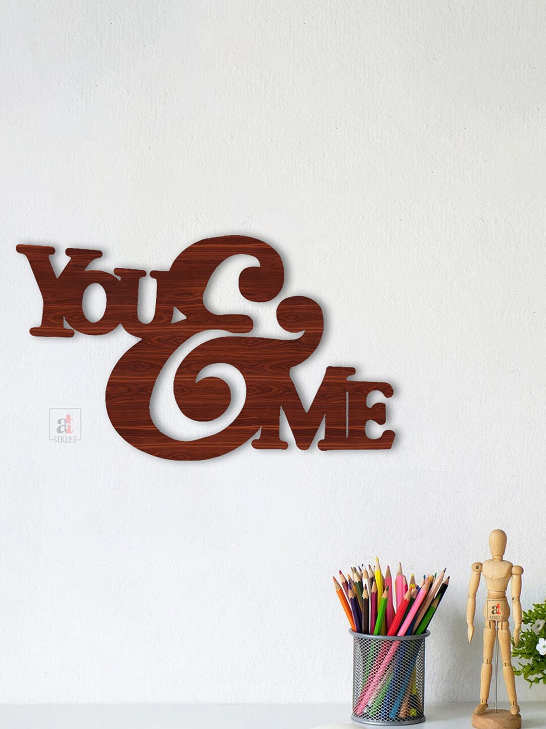 

Art Street Brown You & Me MDF Cutout Wall Hanging