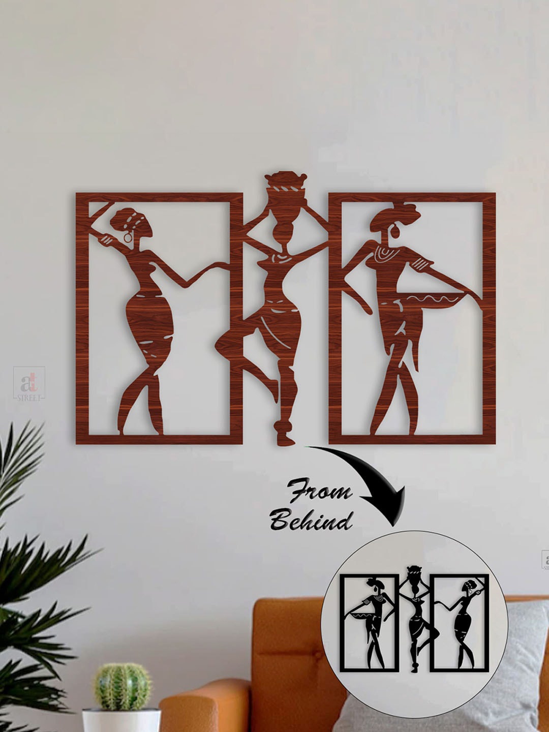 

Art Street Brown Textured African Tribal MDF Wall Decor