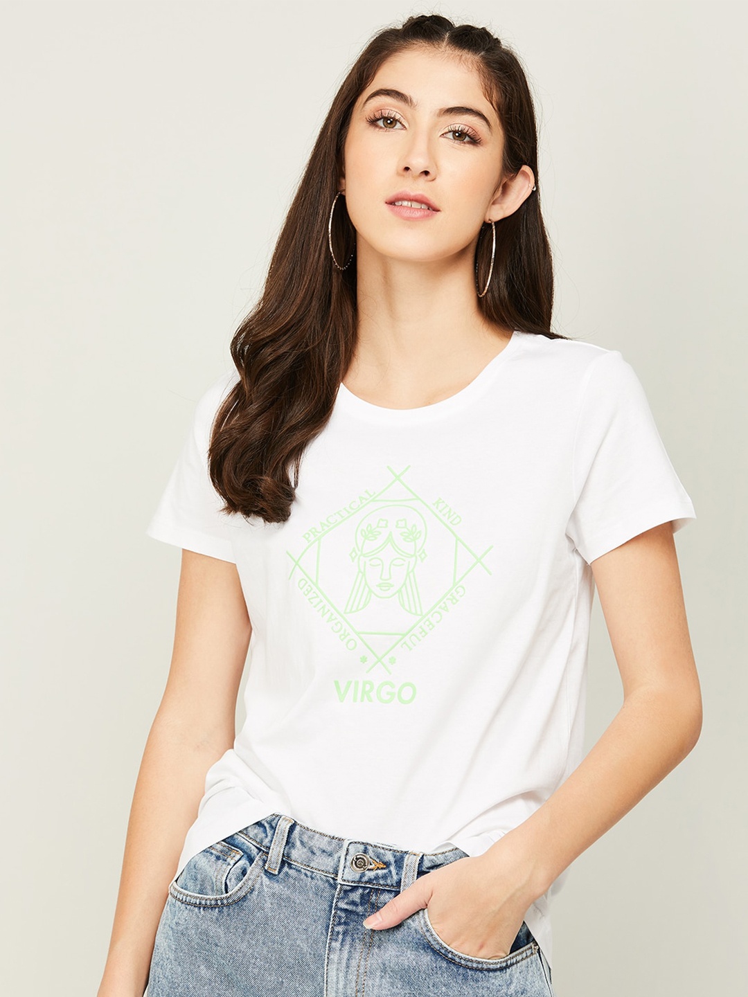 

Fame Forever by Lifestyle Graphic Printed Cotton T-shirt, White