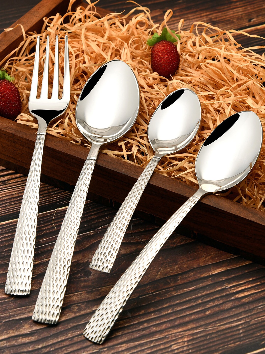 

FNS Madrid Stainless Steel Serving Mixed Cutlery Set, Silver