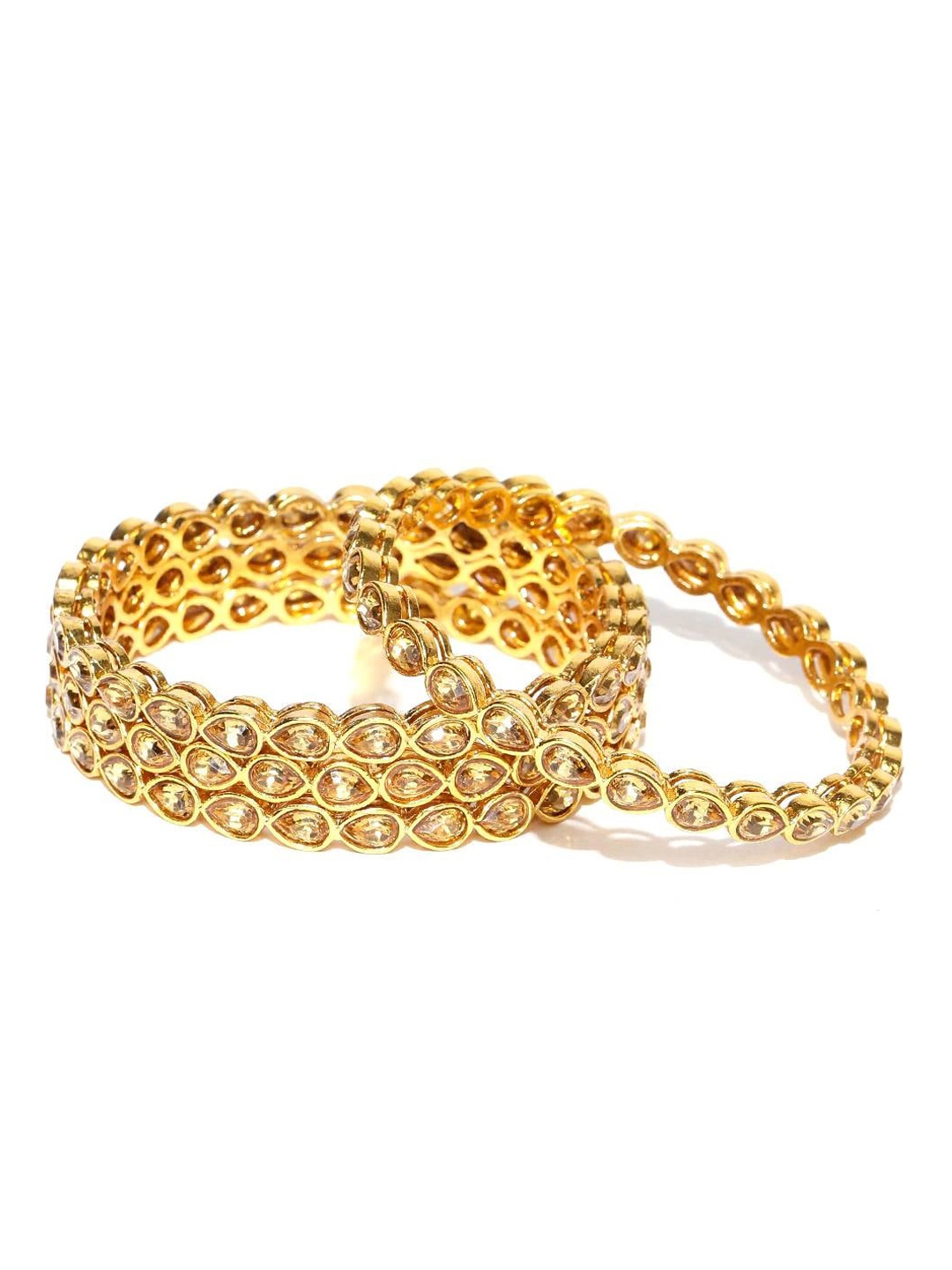 

The Pari Set Of 4 Gold-Plated Kundan-Studded Bangles