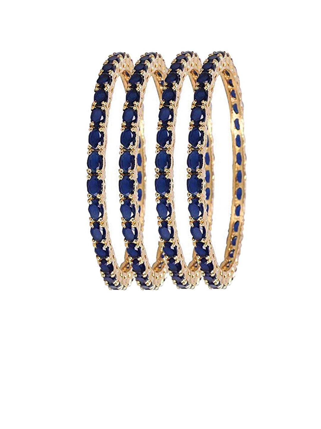 

The Pari Set Of 4 Gold-Plated AD-Studded Bangles