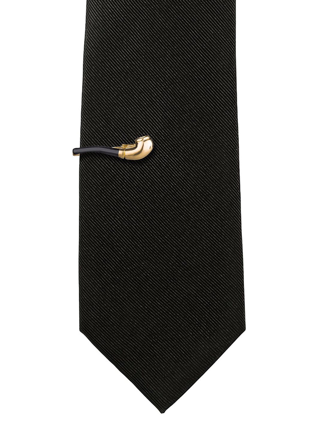 

The Tie Hub Men Brass Pipe Tie Pin, Black